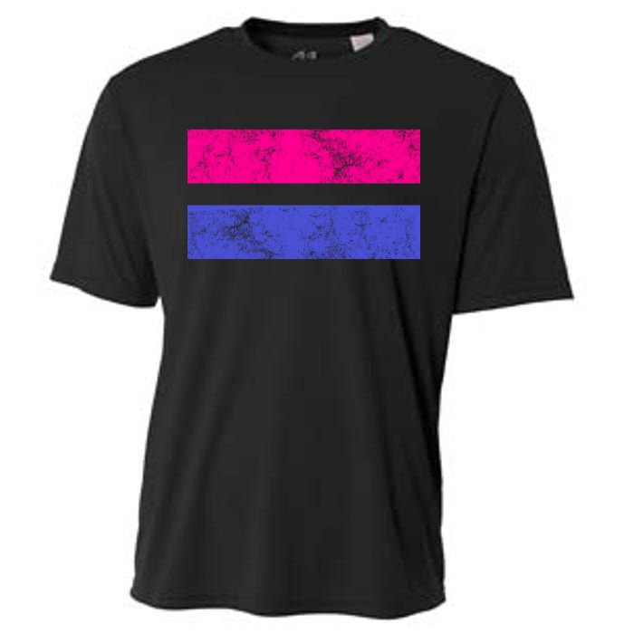 Vintage Bisexual Flag Bi Pride Flag Cooling Performance Crew T-Shirt