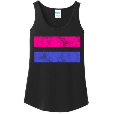 Vintage Bisexual Flag Bi Pride Flag Ladies Essential Tank