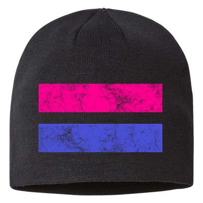 Vintage Bisexual Flag Bi Pride Flag Sustainable Beanie