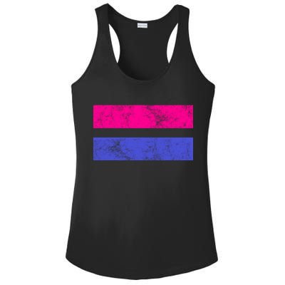 Vintage Bisexual Flag Bi Pride Flag Ladies PosiCharge Competitor Racerback Tank