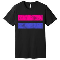 Vintage Bisexual Flag Bi Pride Flag Premium T-Shirt