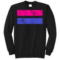 Vintage Bisexual Flag Bi Pride Flag Tall Sweatshirt