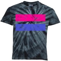 Vintage Bisexual Flag Bi Pride Flag Kids Tie-Dye T-Shirt