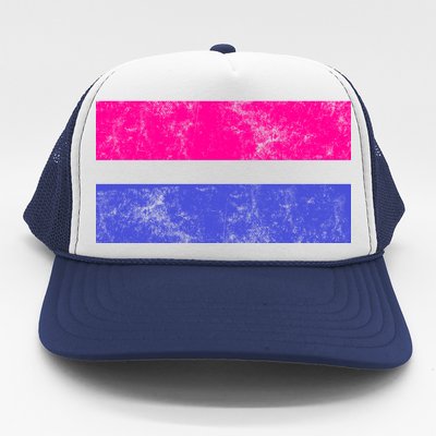 Vintage Bisexual Flag Bi Pride Flag Trucker Hat