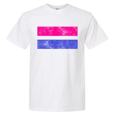 Vintage Bisexual Flag Bi Pride Flag Garment-Dyed Heavyweight T-Shirt