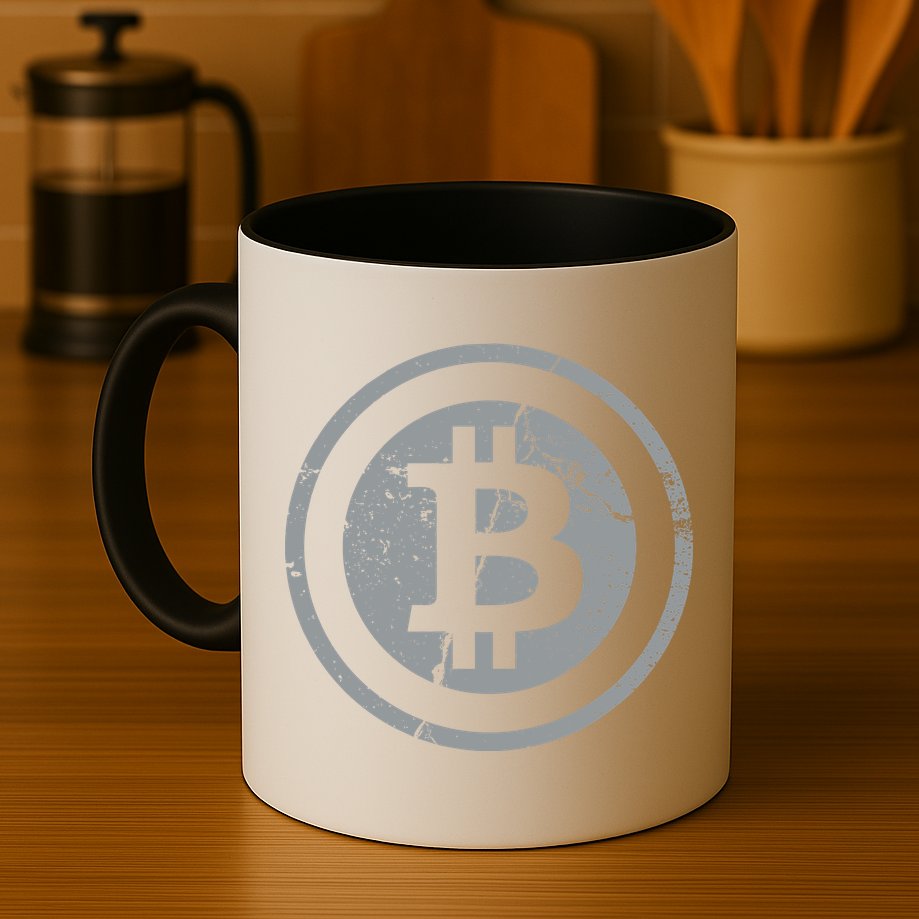 Vintage Bitcoin Crypto Currency Mug