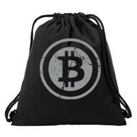 Vintage Bitcoin Crypto Currency Drawstring Bag