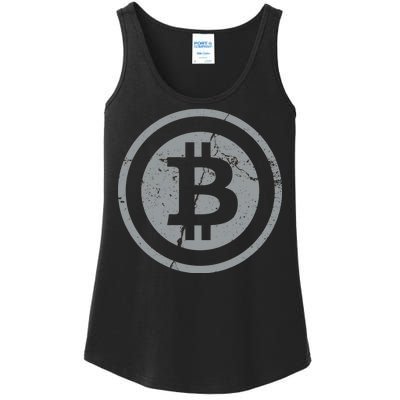 Vintage Bitcoin Crypto Currency Ladies Essential Tank