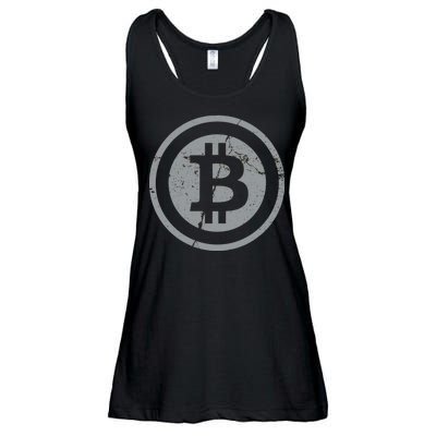 Vintage Bitcoin Crypto Currency Ladies Essential Flowy Tank