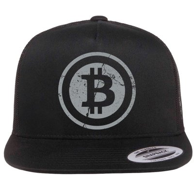 Vintage Bitcoin Crypto Currency Flatbill Hat