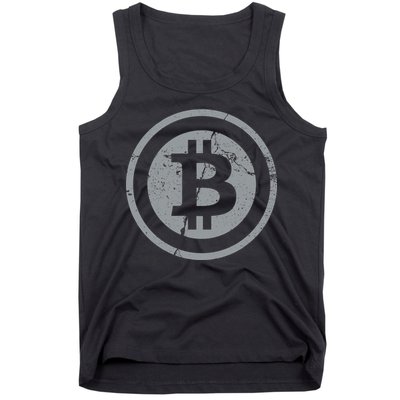 Vintage Bitcoin Crypto Currency Tank Top