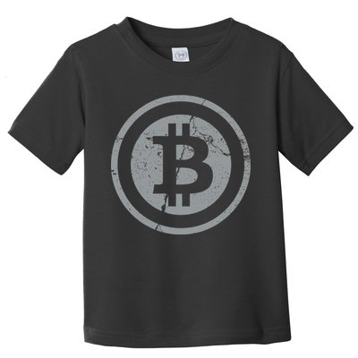 Vintage Bitcoin Crypto Currency Toddler T-Shirt