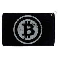 Vintage Bitcoin Crypto Currency Grommeted Golf Towel