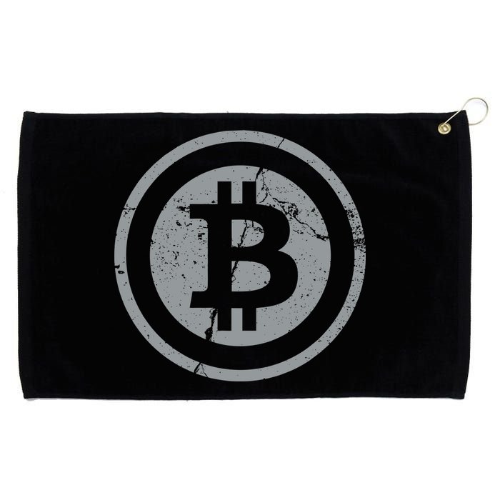 Vintage Bitcoin Crypto Currency Grommeted Golf Towel