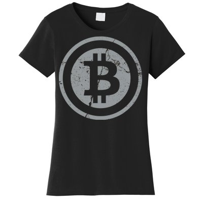 Vintage Bitcoin Crypto Currency Women's T-Shirt