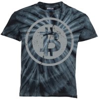 Vintage Bitcoin Crypto Currency Kids Tie-Dye T-Shirt