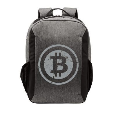 Vintage Bitcoin Crypto Currency Vector Backpack