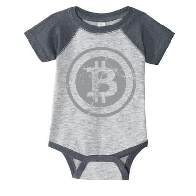 Vintage Bitcoin Crypto Currency Infant Baby Jersey Bodysuit