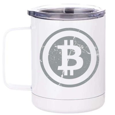 Vintage Bitcoin Crypto Currency 12 oz Stainless Steel Tumbler Cup