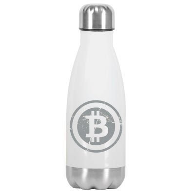 Vintage Bitcoin Crypto Currency Stainless Steel Insulated Water Bottle