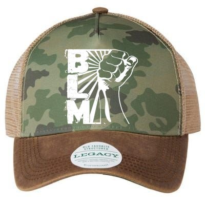 Vintage BLM Black Lives Matter Fist  Legacy Tie Dye Trucker Hat