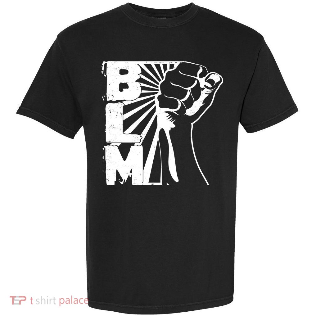 Vintage BLM Black Lives Matter Fist  Garment-Dyed Heavyweight T-Shirt