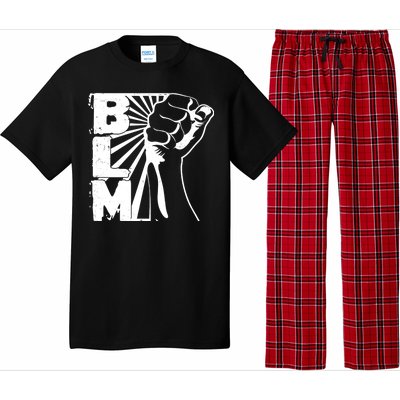 Vintage BLM Black Lives Matter Fist  Pajama Set