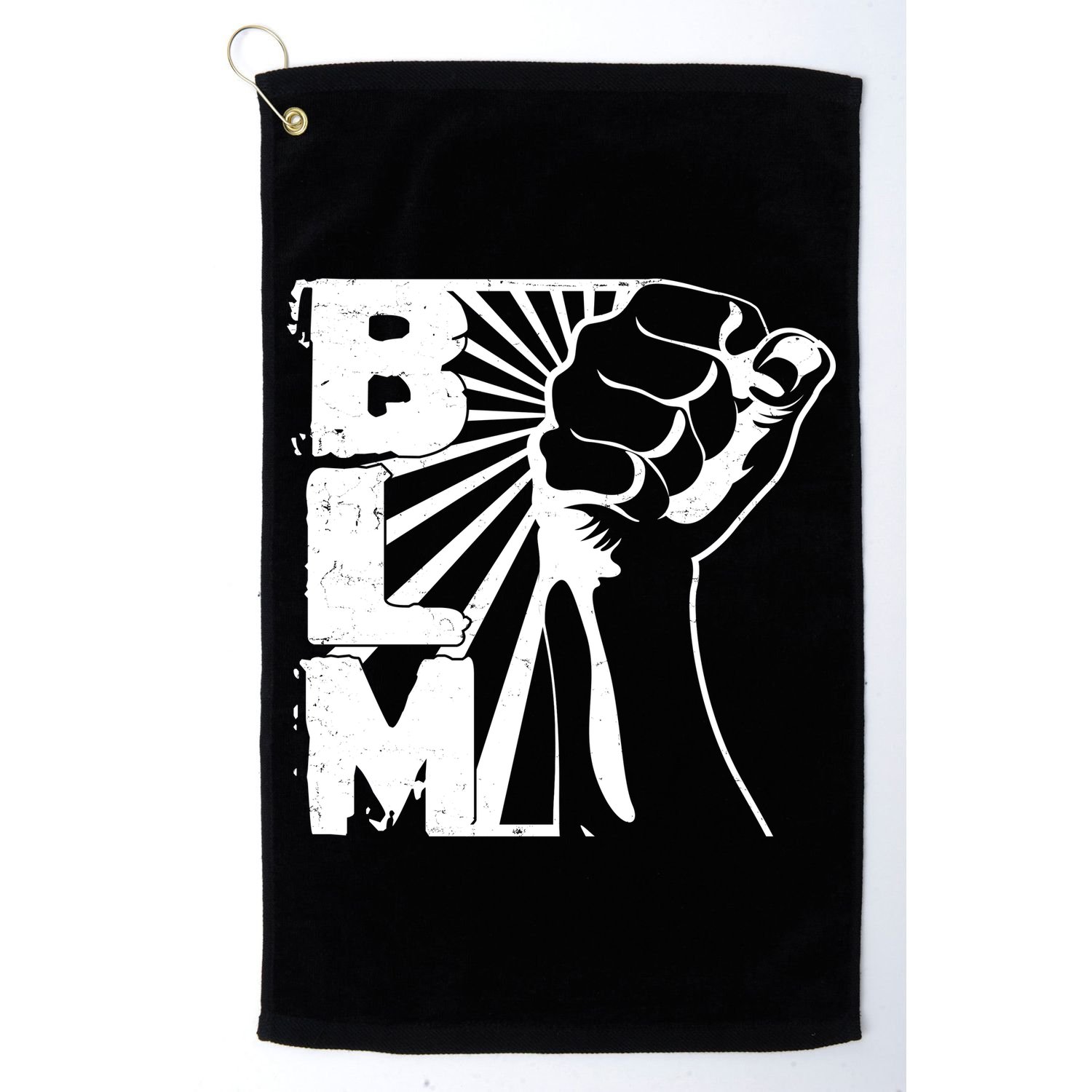 Vintage BLM Black Lives Matter Fist  Golf Towel