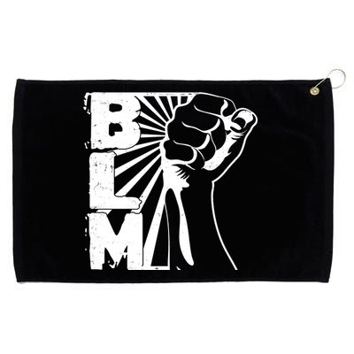 Vintage BLM Black Lives Matter Fist  Grommeted Golf Towel