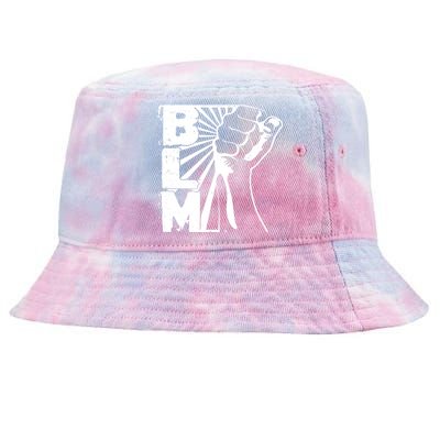 Vintage BLM Black Lives Matter Fist  Tie-Dyed Bucket Hat