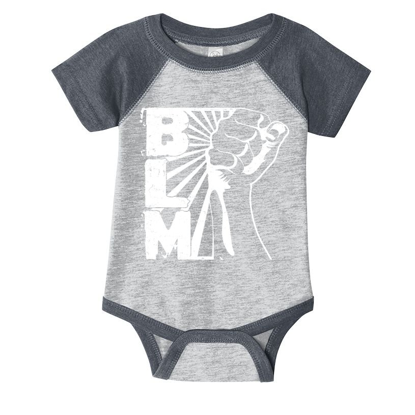 Vintage BLM Black Lives Matter Fist  Infant Baby Jersey Bodysuit