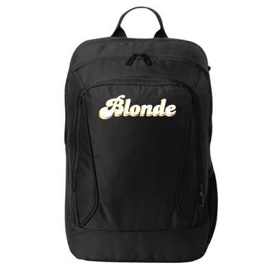 Vintage Blonde Logo City Backpack