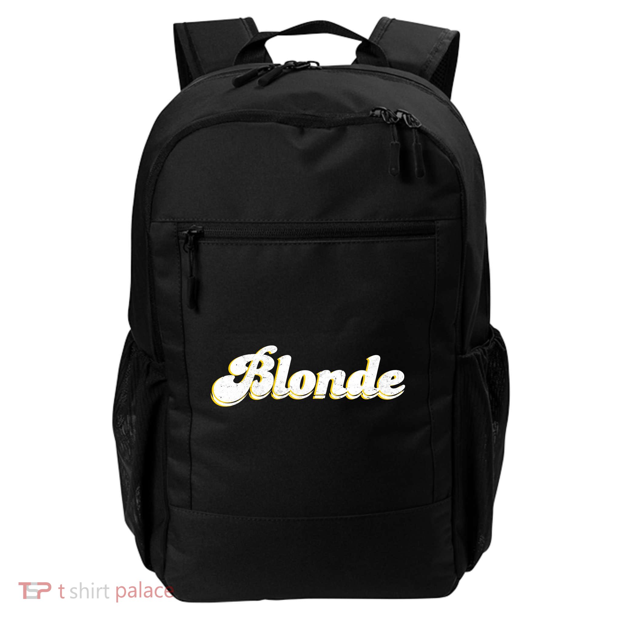 Vintage Blonde Logo Backpack