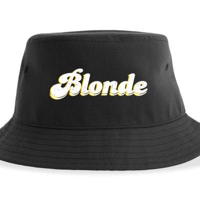 Vintage Blonde Logo Sustainable Bucket Hat