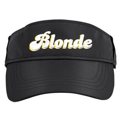 Vintage Blonde Logo Adult Drive Performance Visor