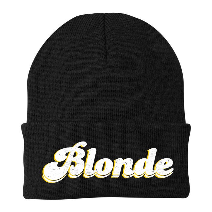 Vintage Blonde Logo Beanie
