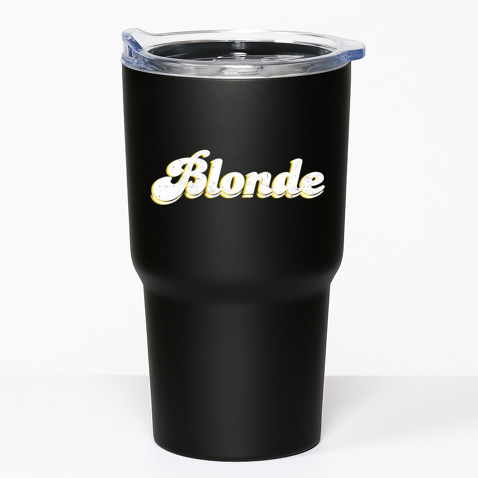Vintage Blonde Logo Tumbler