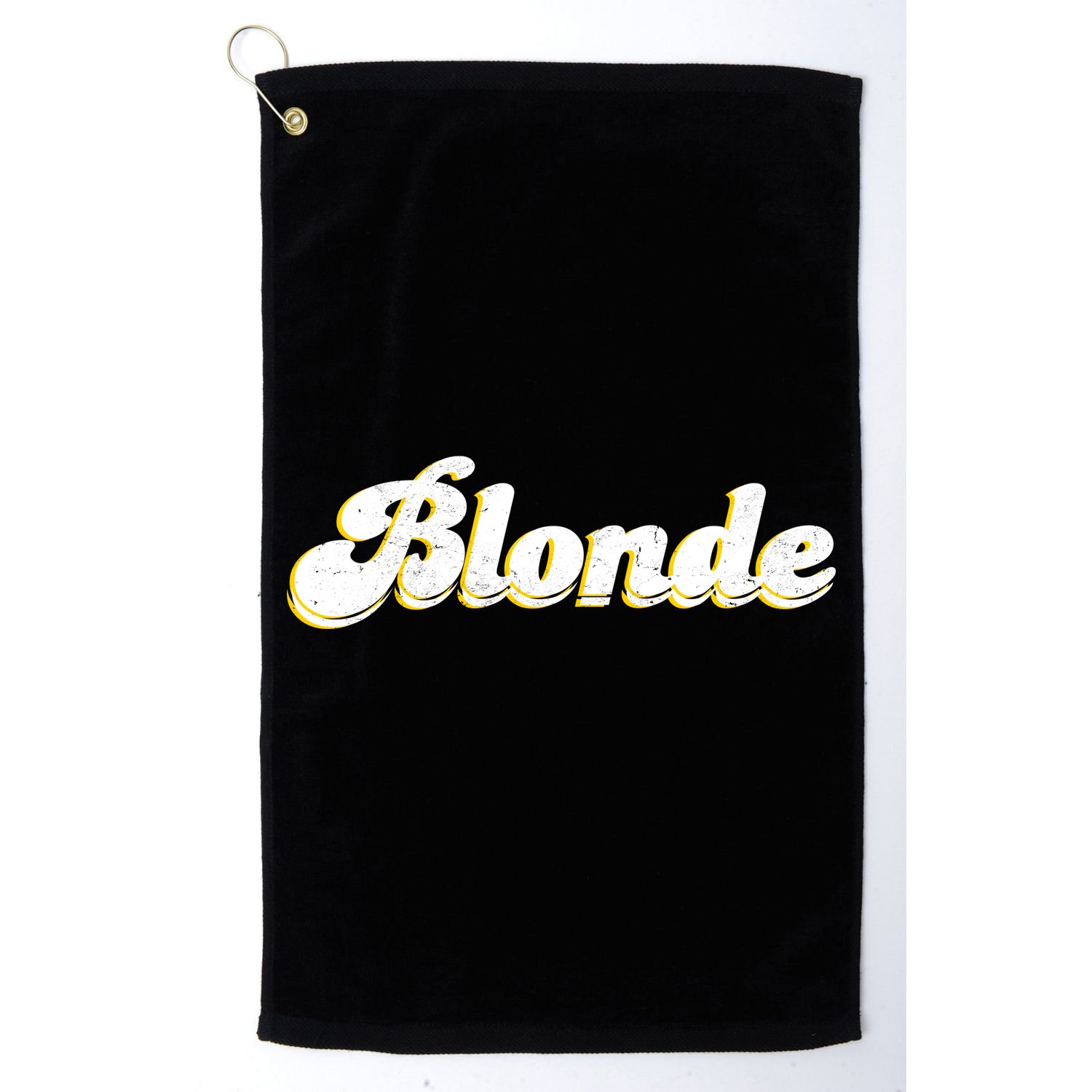 Vintage Blonde Logo Golf Towel