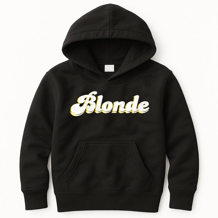 Vintage Blonde Logo Kids Hoodie