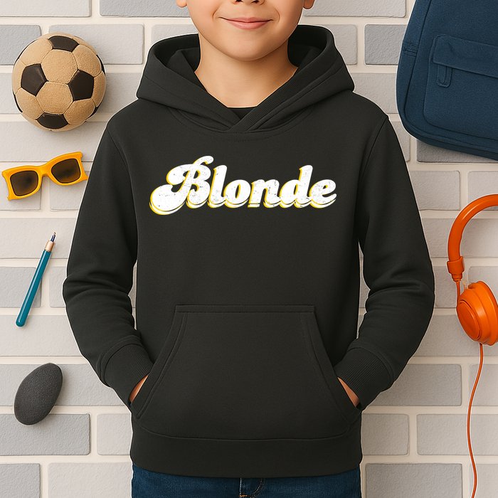 Vintage Blonde Logo Kids Hoodie