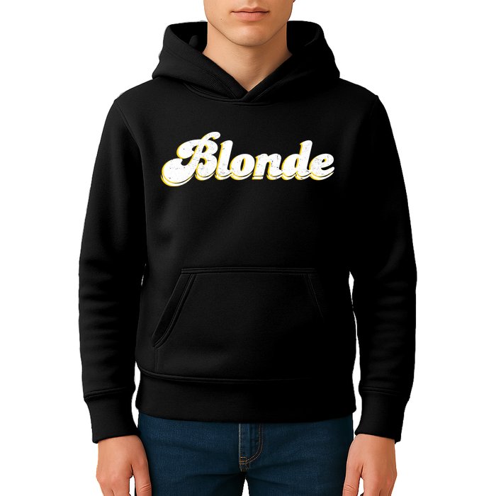 Vintage Blonde Logo Kids Hoodie