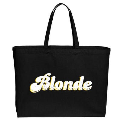 Vintage Blonde Logo Cotton Canvas Jumbo Tote