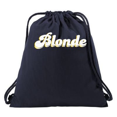 Vintage Blonde Logo Drawstring Bag