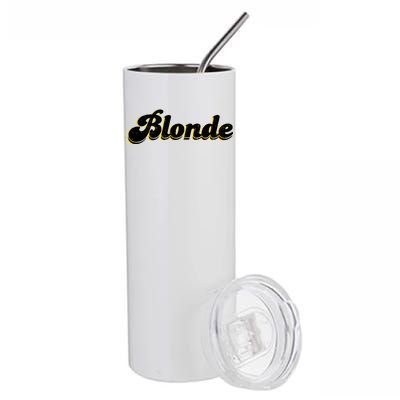 Vintage Blonde Logo Stainless Steel Tumbler