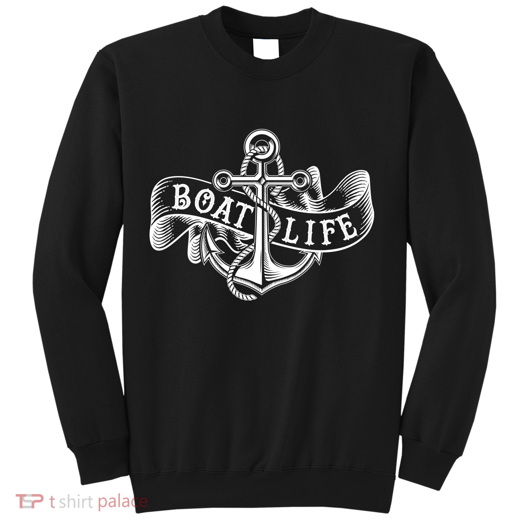Vintage Boat Life Tattoo  Sweatshirt