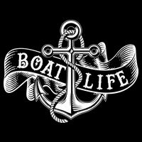 Vintage Boat Life Tattoo  Flatbill Hat