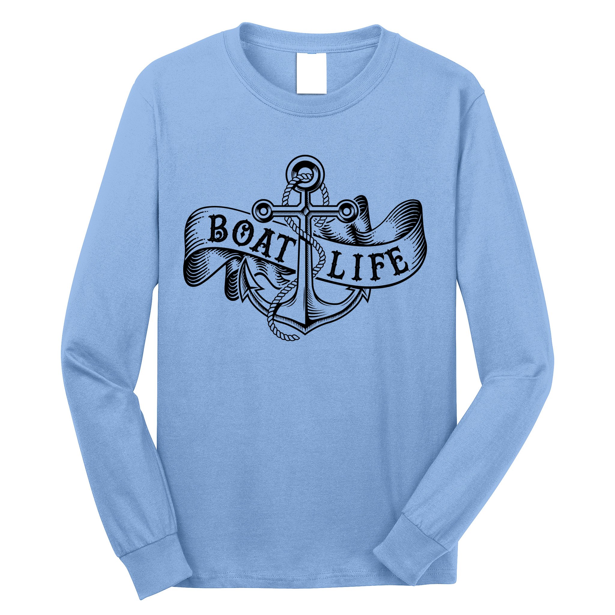 Vintage Boat Life Tattoo  Long Sleeve Shirt