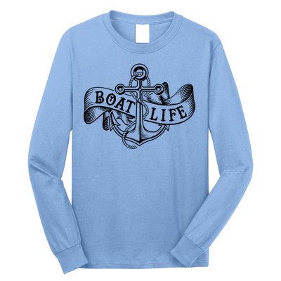 Vintage Boat Life Tattoo  Long Sleeve Shirt