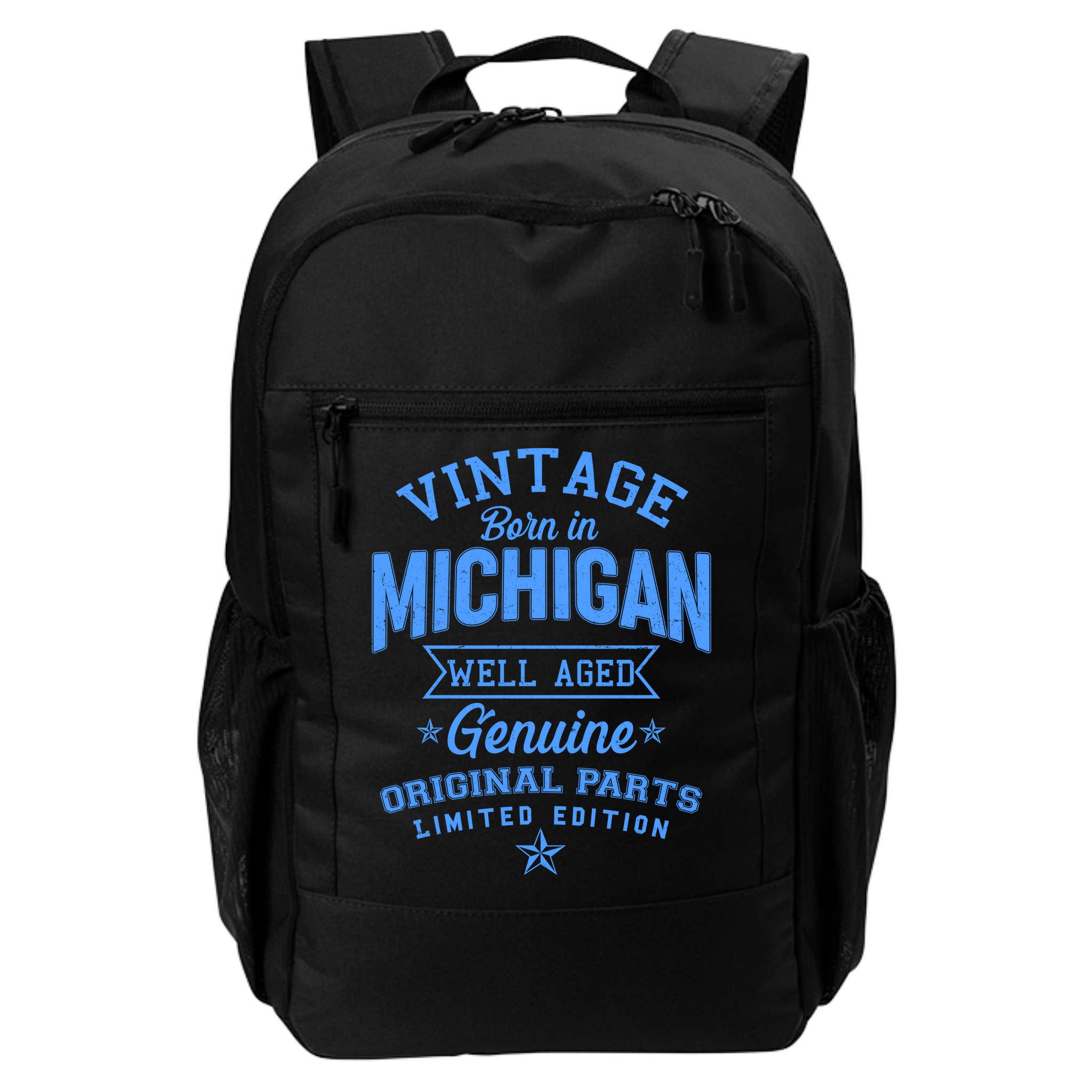 Vintage Born In Michigan Well Aged Backpack