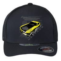 Vintage Boss Yellow Mustang Flexfit Unipanel Trucker Cap